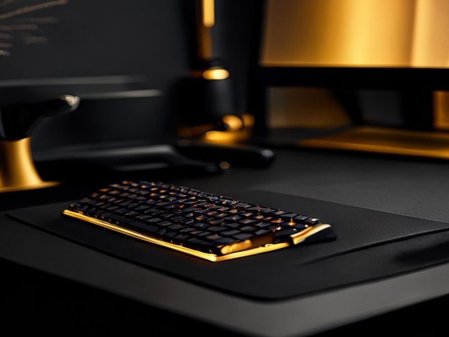 Well-organized ergonomic desk with adjustable chair and monitor at eye level